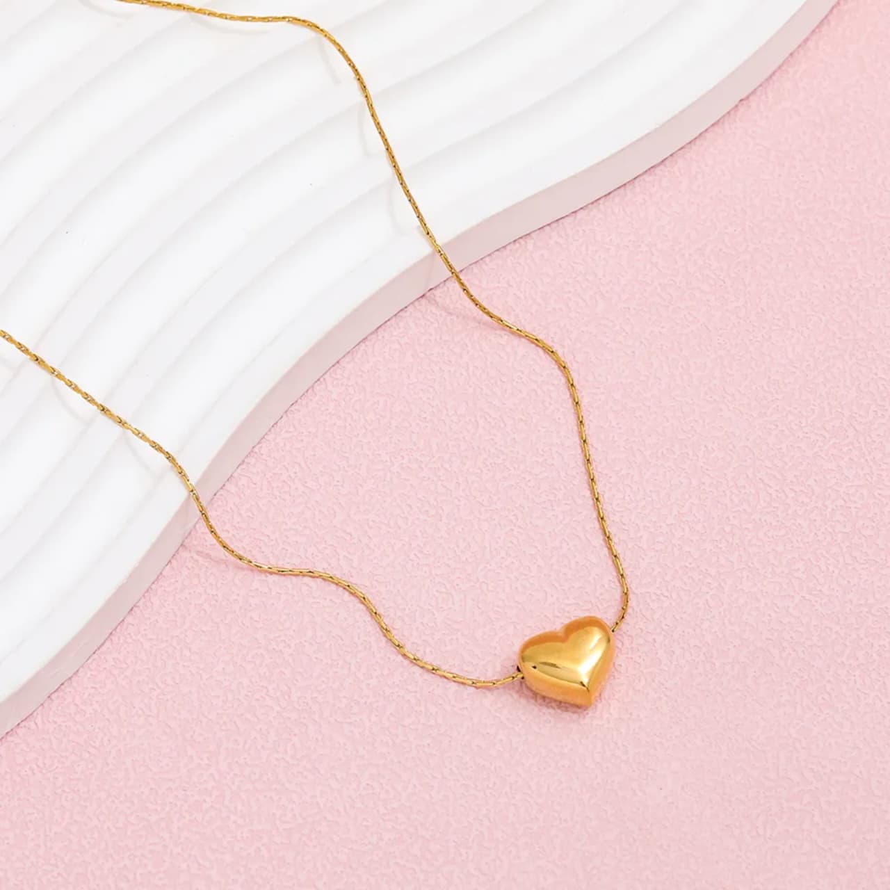 S heart Necklace