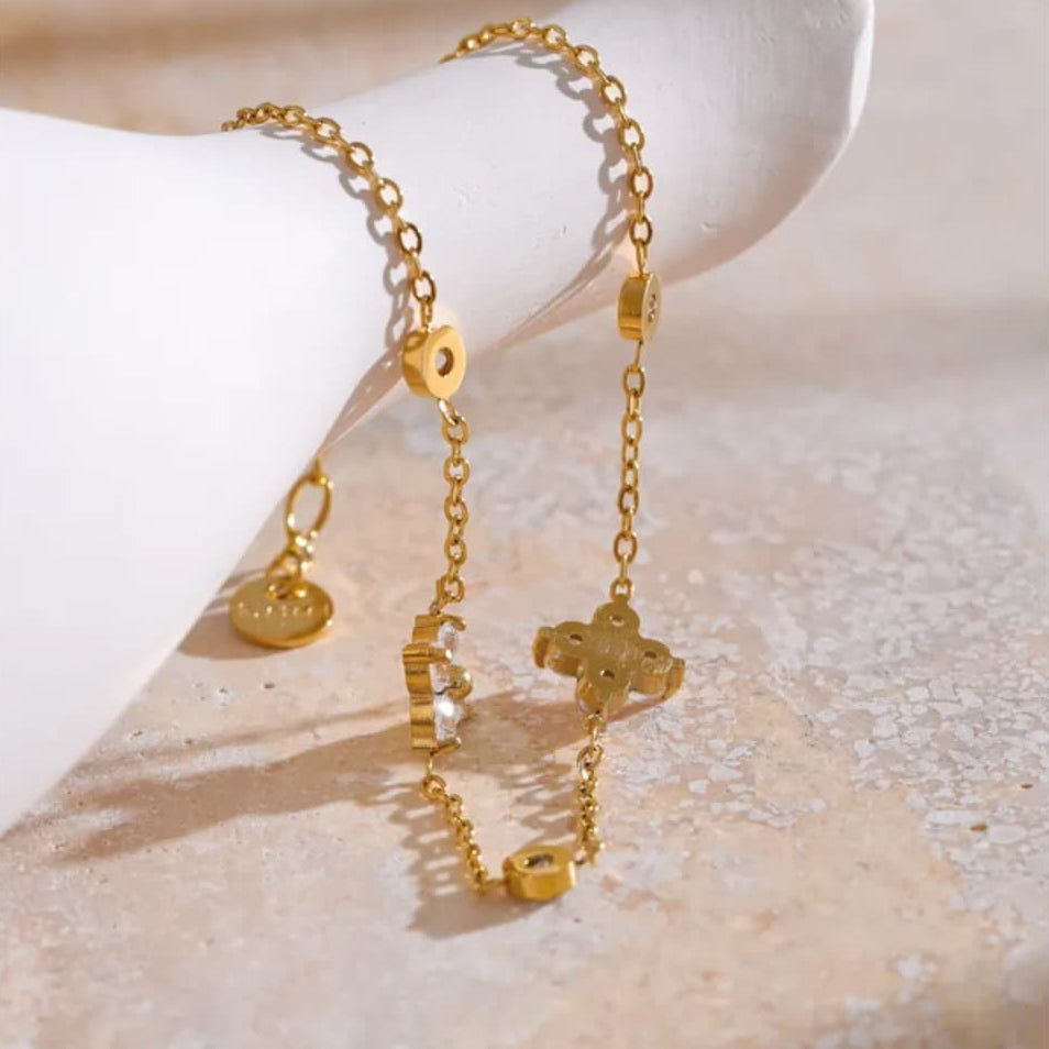 Zircone Clover Bracelet
