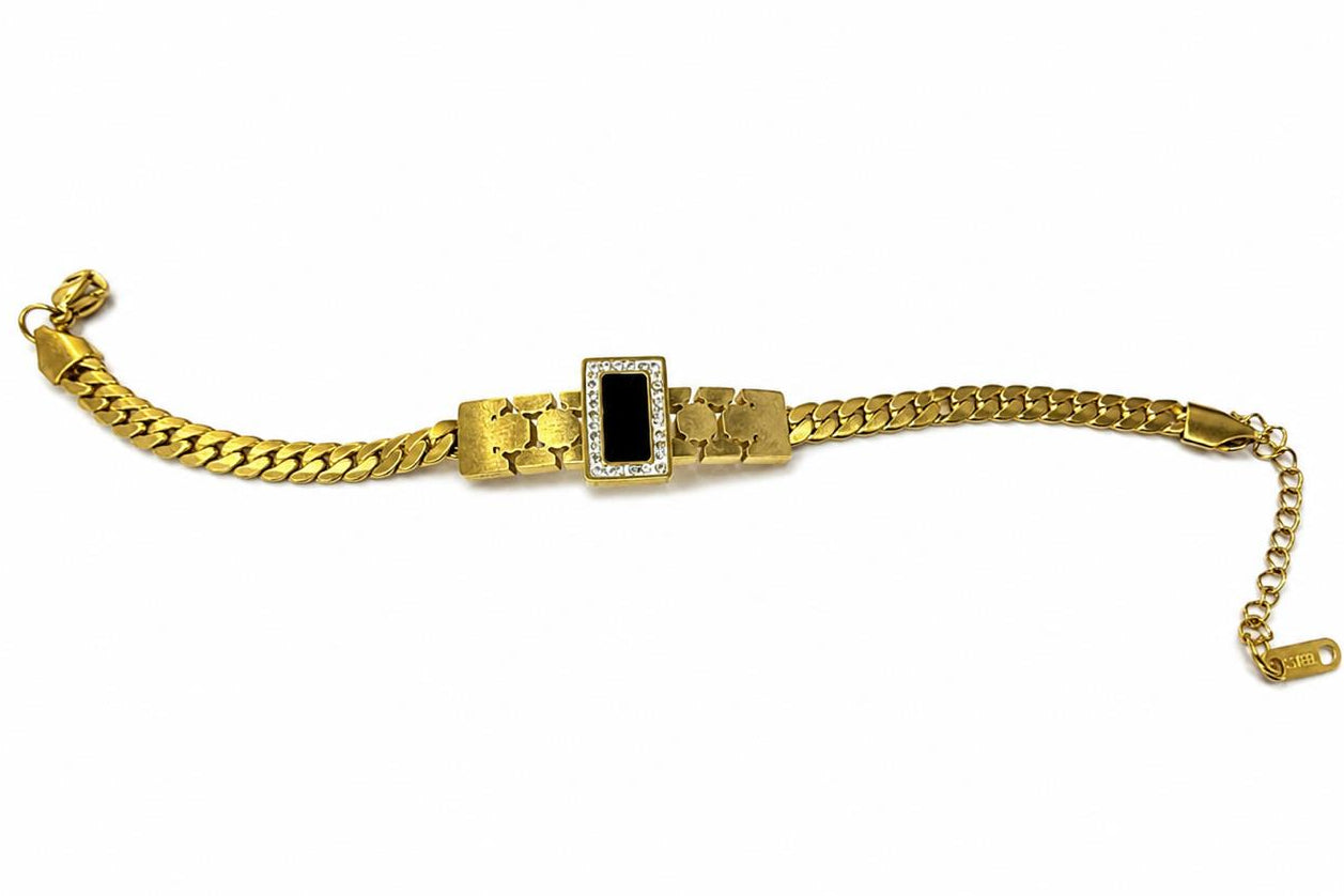 Black stone bracelet